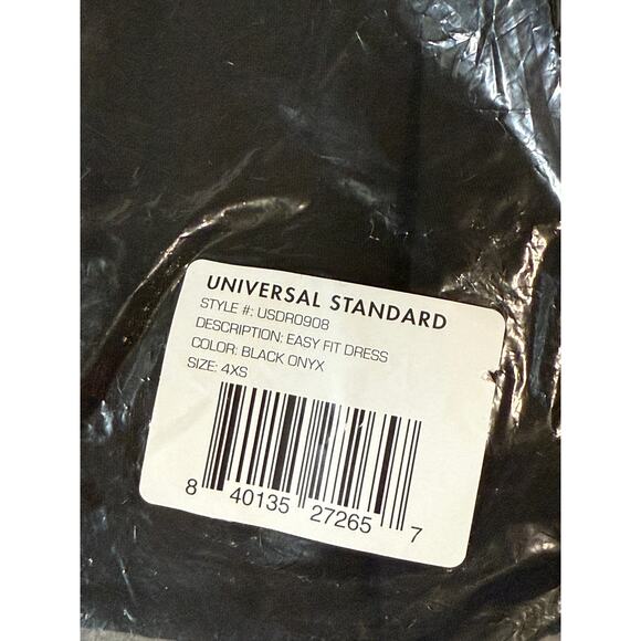 NWT Universal Standard Black Boat Neck EASY FIT DRESS SZ‎ 4XS (00-0) Pima Cotton - Picture 4 of 8